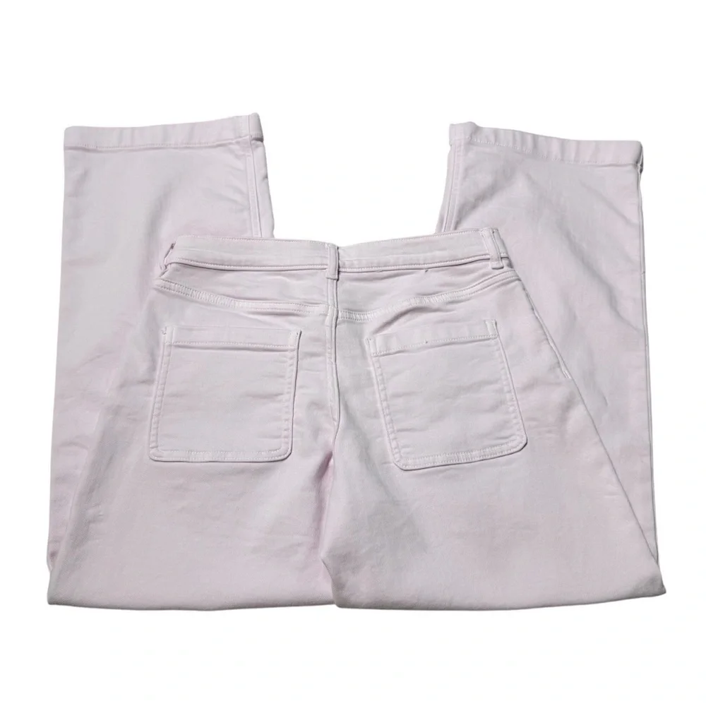 J.Crew Crewcuts Girl's Pink Patch-pocket Wide Leg Jeans Size 14